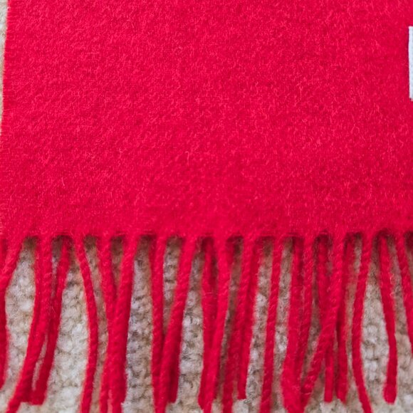 NWT Bronte by Abraham Moon Red Merino Wool Scarf - Picture 10 of 14